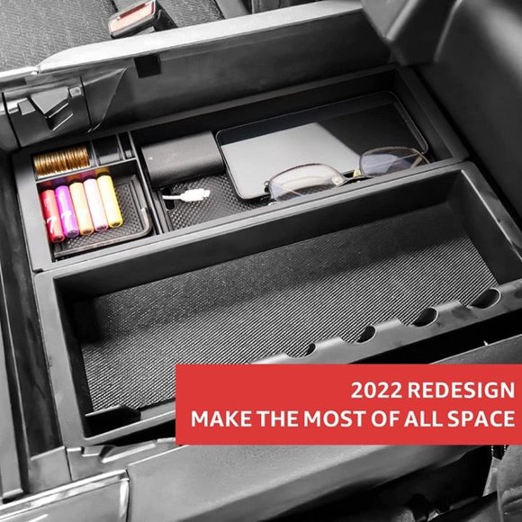 Center Console Organizer Fits for 2021 2022 Ford F150 Console Tray - Picture 3 of 9